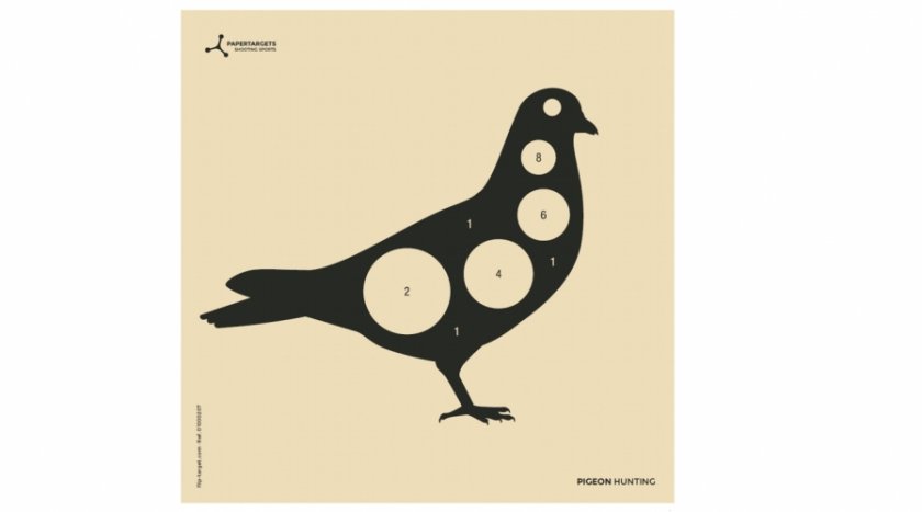 Target 14x14 Flip-Target Pigeon Silhouette Targets 14x14 250pcs | Balistas.com