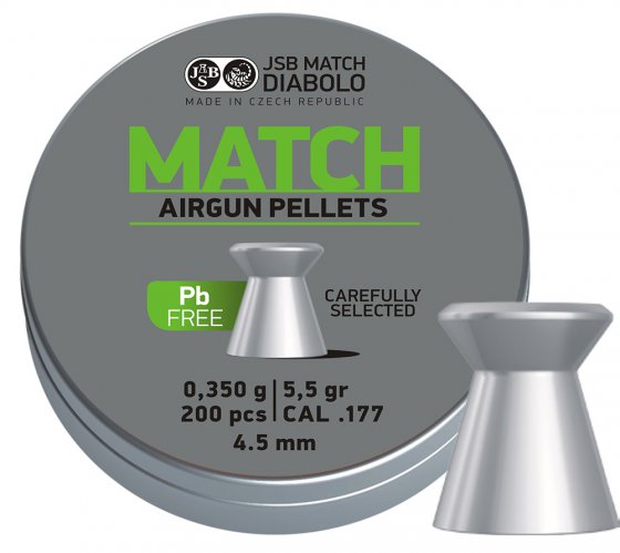 Diabolo JSB Match Lead Free 4.50mm 200pcs
