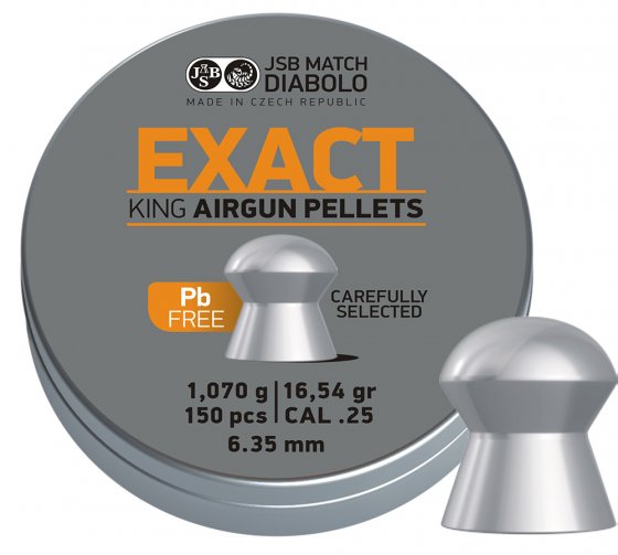 Pellets JSB Exact King Lead Free 6.35mm 150pcs
