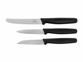 Set of 3 Victorinox Kitchen Knives 5.1113.3 Black