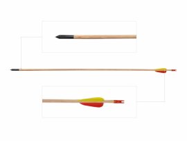 Poe Lang 28“ Wooden Arrow