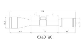 Raven 6x40 AOE Mil-Dot rifle scope