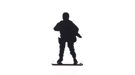 Venox Silhouette Metal Targets - 6 Soldiers