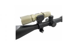 Mounting flashlights on Lenser rifle scope