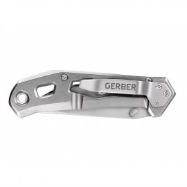 Gerber Airlift Knife Silver + Barbill Wallet Silver