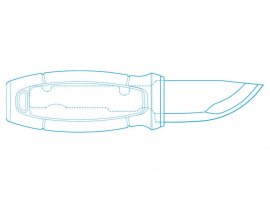 Knife Morakniv Eldris Orange
