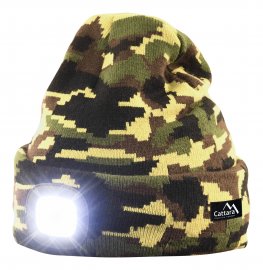 ARMY cap with LED flashlight USB rechargeable