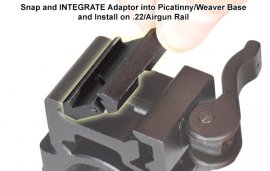 Leapers 11mm to 22mm mount rail adapter