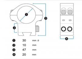 Element Optics Accu-Lite 22mm/30mm Medium Scope Mount