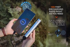 Flashlight with Powerbank Fenix E-CP Black