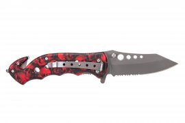 Kandar N481 Red Skull Knife