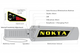 Security handheld metal detector Nokta Ultra Scanner