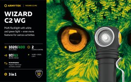 Armytek Wizard C2 WG Warm & Green Light Headlamp