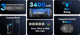 Flashlight Wuben X4 Black 3