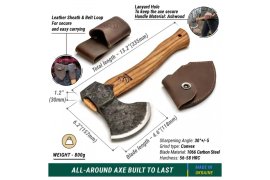 BeaverCraft Bushcraft Splitting Axe AX3 2