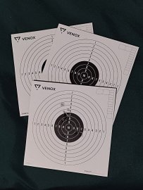 Review: Venox airgun targets 14x14 100pcs - 1