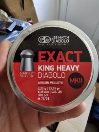 Review: Diabolo JSB Exact King Heavy MKII 6.35mm 300pcs - 1