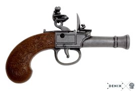 Replica Pocket Pistol Bunney, England 18th Century 2