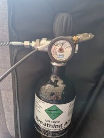 Review: 3l diving cylinder with pressure gauge and hose - 1
