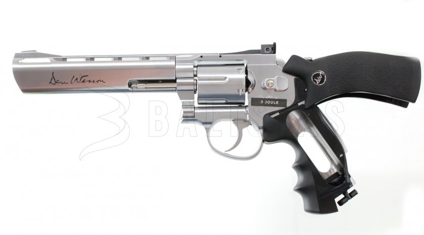 ASG Dan Wesson Pellet revolver  6" Silver