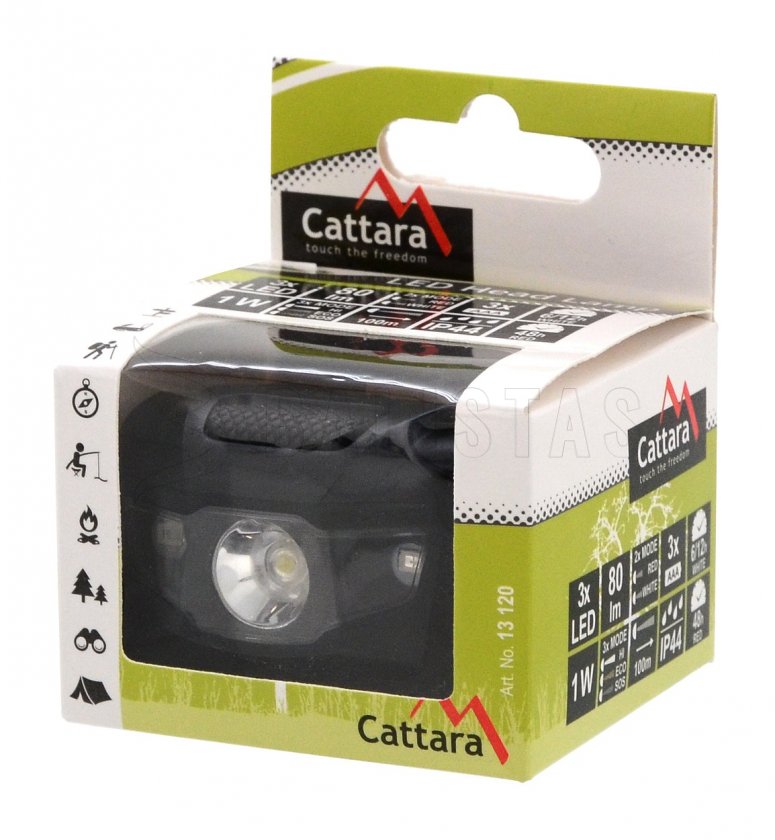 Headlamp LED 80 lm black
