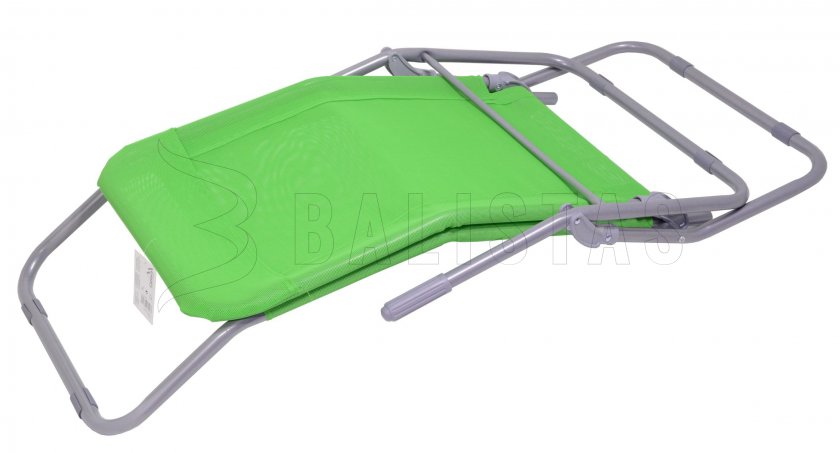 Folding camping deckchair Palermo green