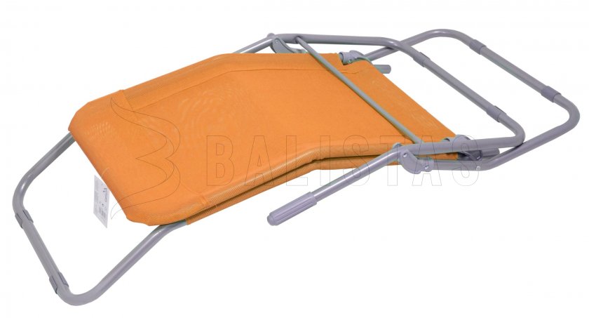 Folding camping deckchair Palermo orange