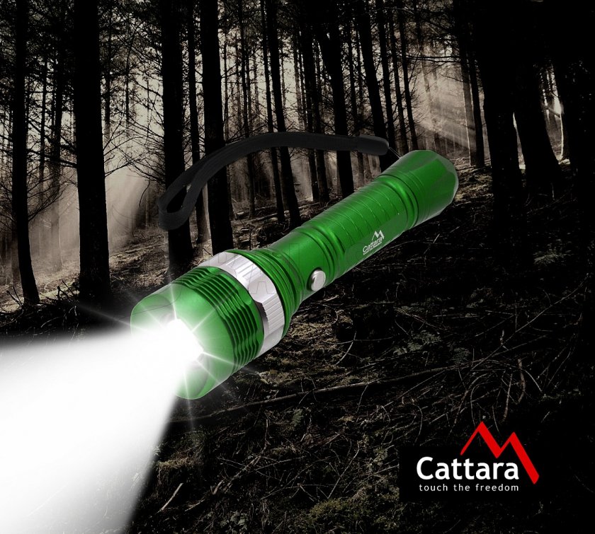 Handheld LED flashlight 150 lm ZOOM 3 functions