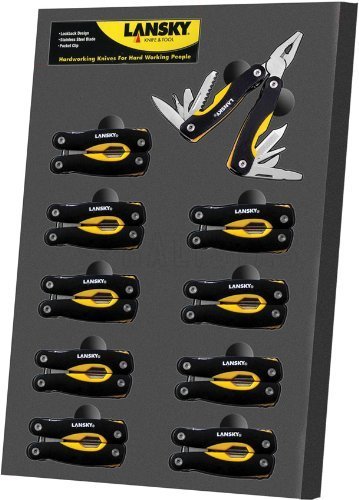 Lansky Mini Multi-tool display with 10 pieces