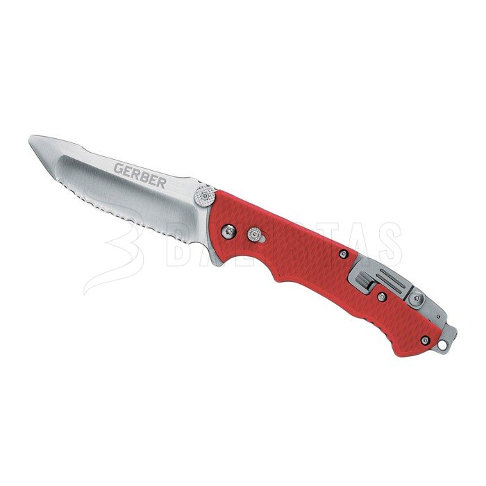 Gerber Hinderer Rescue knife with serrated blade