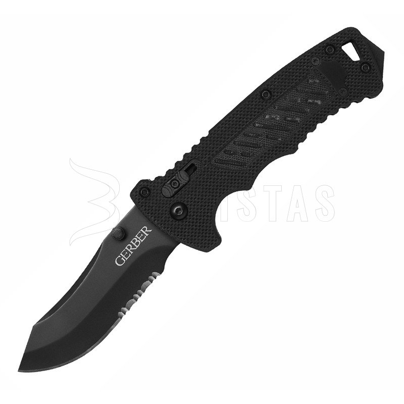 Knife Gerber DMF Modified Clip Point, combination blade