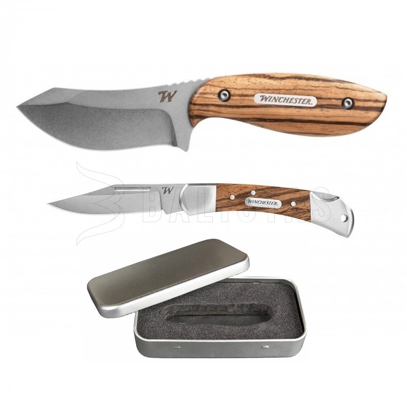 Winchester Barrens + Lasso knife set in gift box