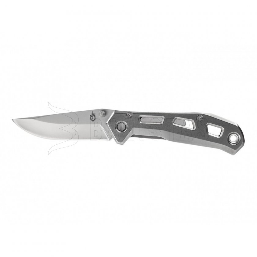 Gerber Airlift Knife Silver + Barbill Wallet Silver