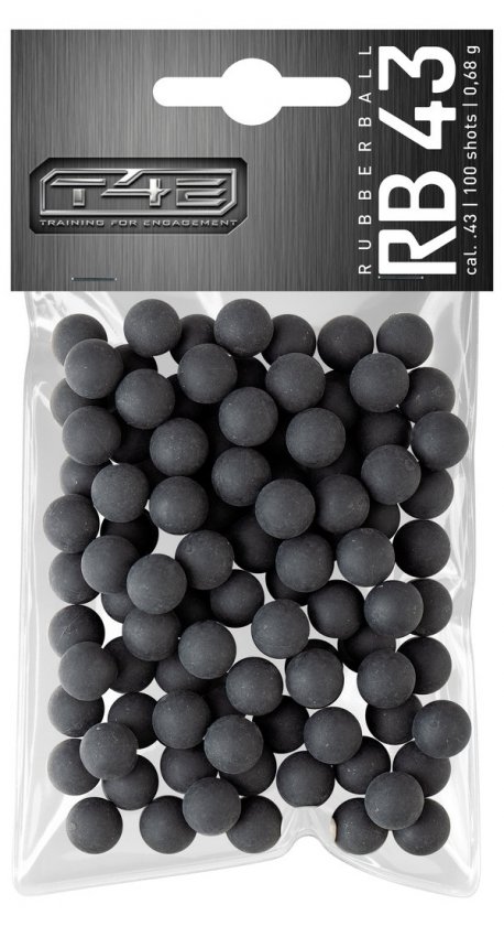 T4E Rubber Balls RB .43 Cal. 100pcs