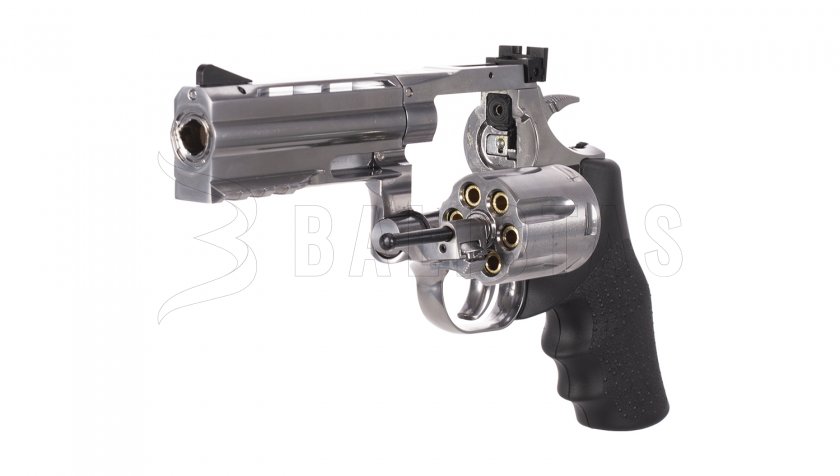 Air revolver ASG Dan Wesson 715 4" silver pellets