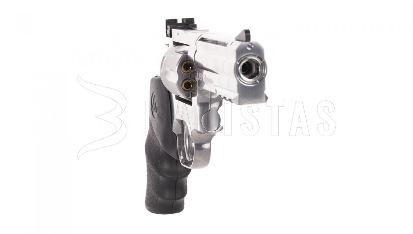 Air revolver ASG Dan Wesson 715 4" silver pellets