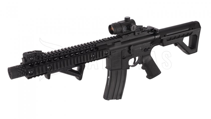 Crosman DPMS SBR Full Auto 4,5mm with Red Dot Sight