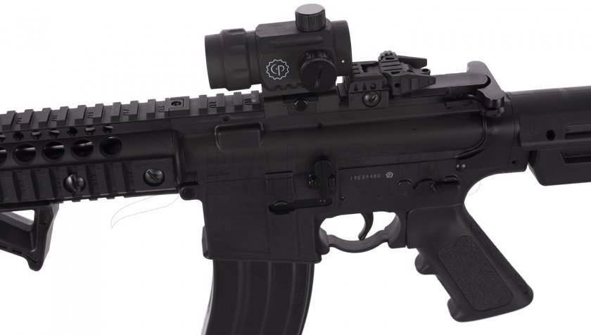 Crosman DPMS SBR Full Auto 4,5mm with Red Dot Sight