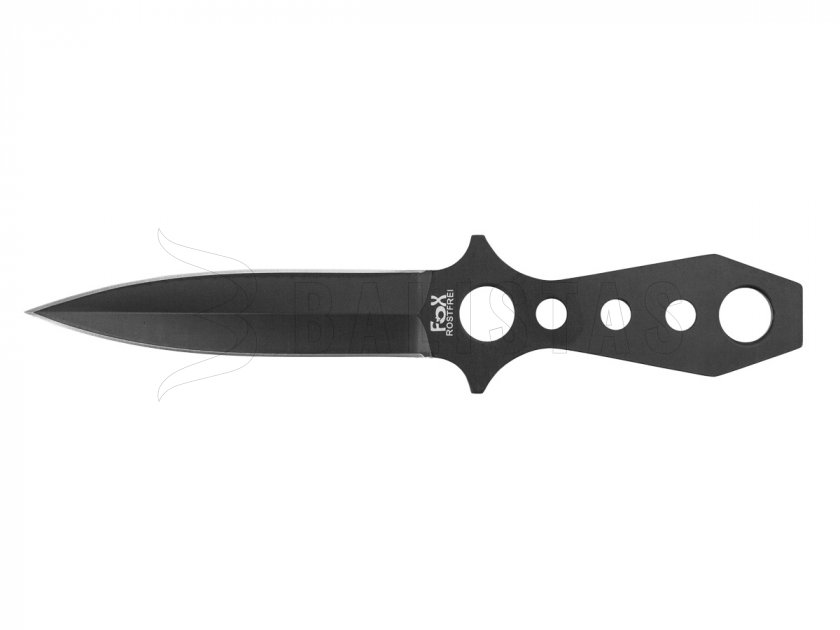 Fox Outdoor throwing knife 22,5cm with sheath, black