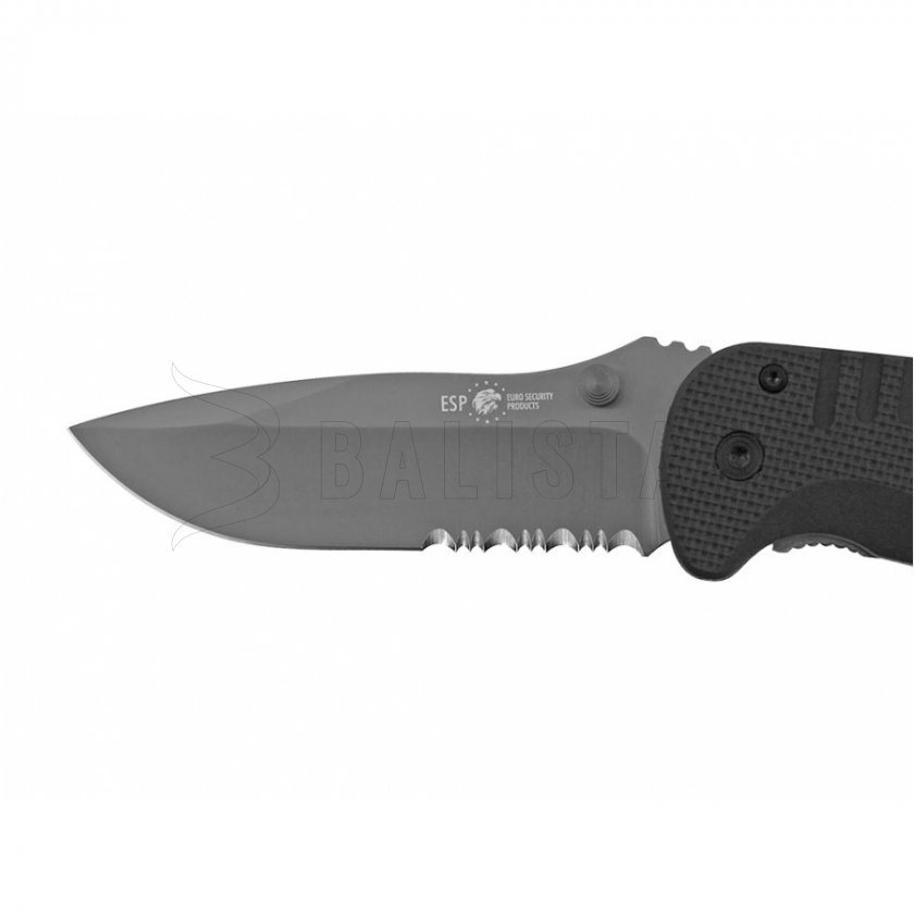 Closing knife ESP with serrated blade