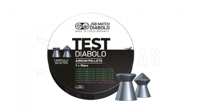 JSB Match Test Light Weight 4,5mm 350pcs