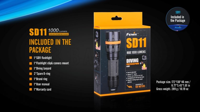 Diving LED flashlight Fenix SD11