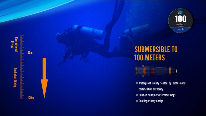 Diving LED flashlight Fenix SD11