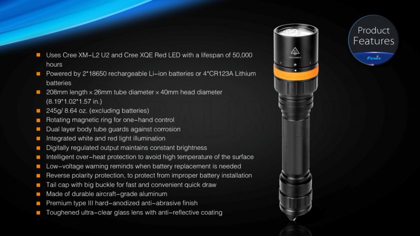 Diving LED flashlight Fenix SD20