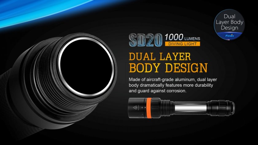 Diving LED flashlight Fenix SD20