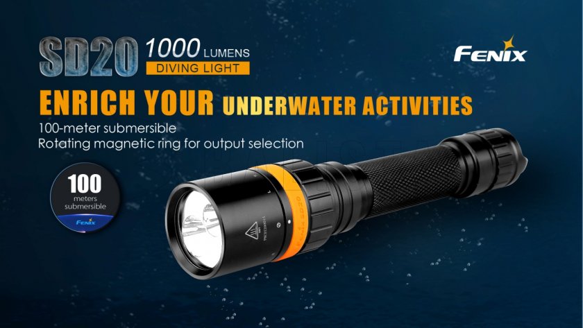 Diving LED flashlight Fenix SD20