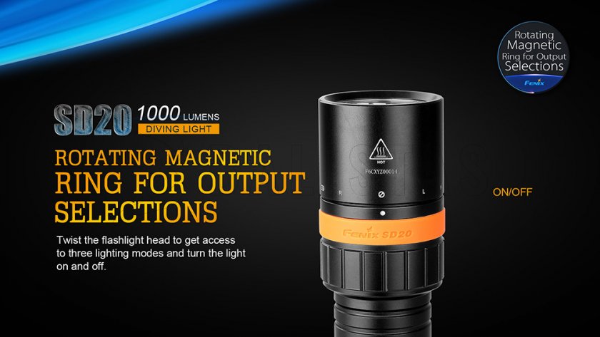 Diving LED flashlight Fenix SD20