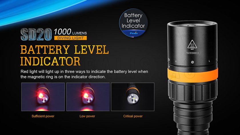 Diving LED flashlight Fenix SD20
