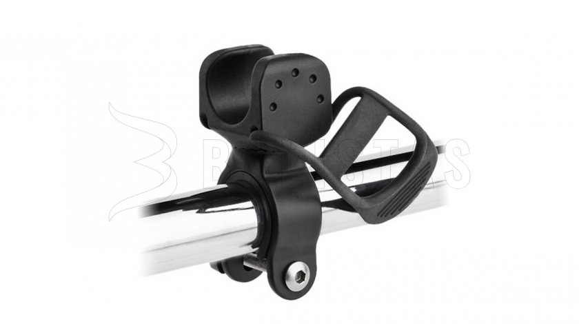 Swivel bike lamp holder