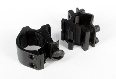 Mounting for flashlight on barrel